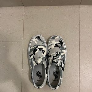 Grey camo Vans